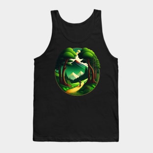 forest nautre mountain bike Tank Top